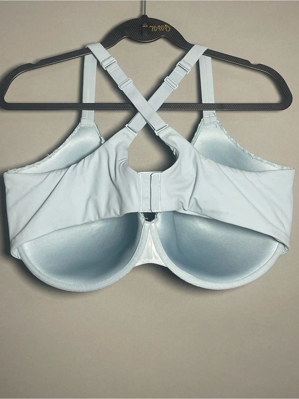 Skims Lace Underwire Bra 40D Blue Racerback - Picture 4 of 9